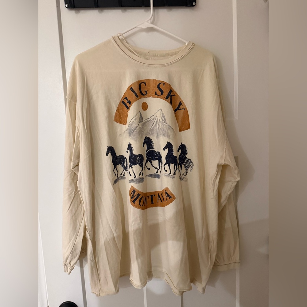 We The Free Cream Graphic Tee
